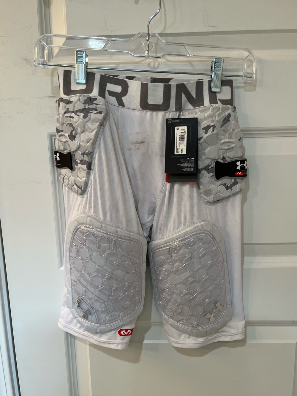 Under Armour Gameday Armour Pro 5-Pad Football Girdle White Camo Men's M